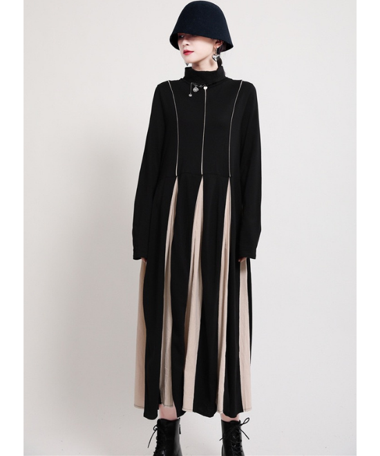 ドッキングプリーツワンピース