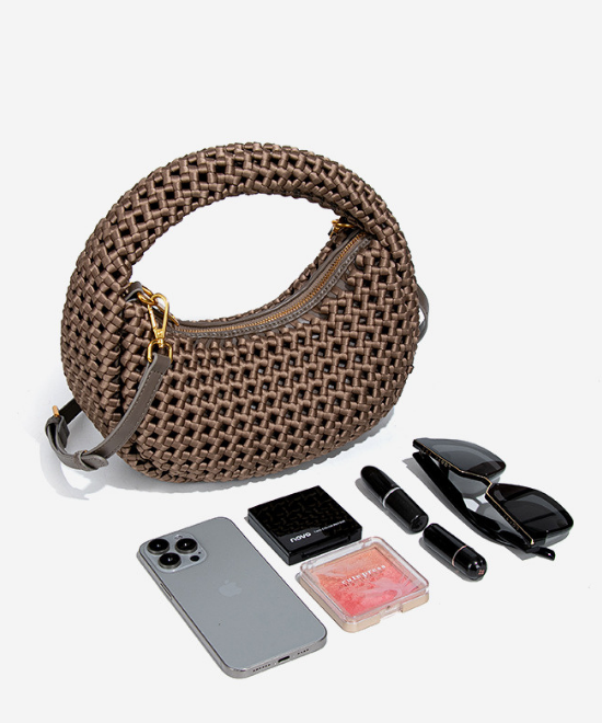 ノットテクスチャーワンショルダークロスバッグ