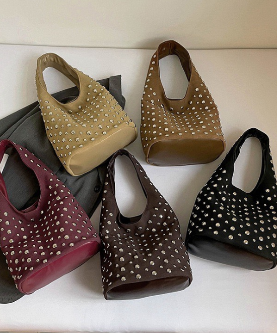 スタッズハンドバッグ