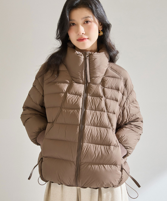 リブカフショートダウンジャケット