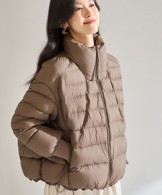 リブカフショートダウンジャケット