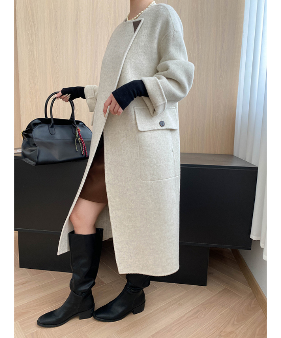 ハイエンドセンスノーカラーコート