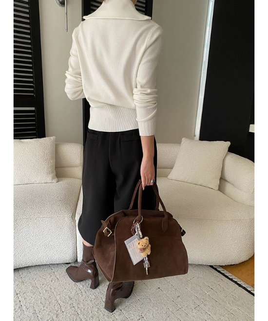 ワイドレッグクロップドスラックスパンツ