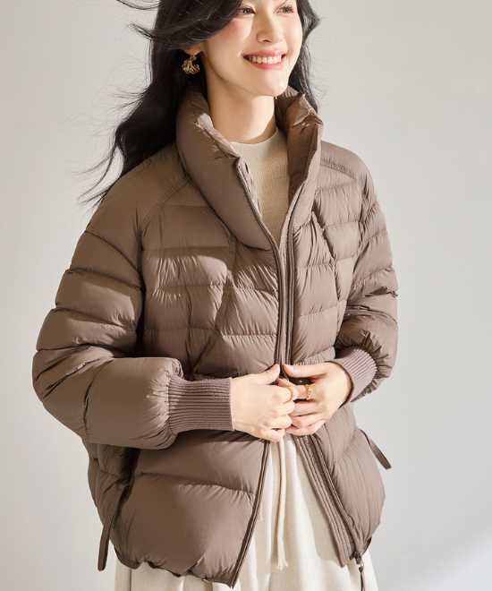 リブカフショートダウンジャケット