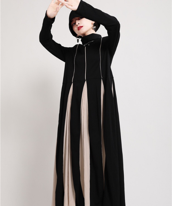 ドッキングプリーツワンピース