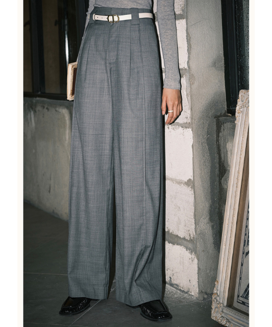 セットアップ対応ツイルテクスチャーパンツ