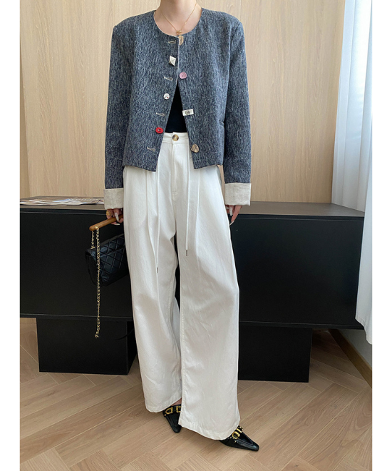 ランダムボタンショートジャケット