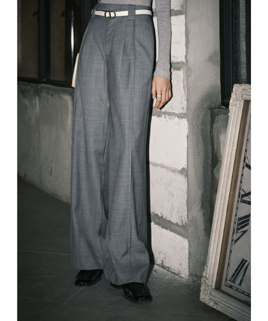 セットアップ対応ツイルテクスチャーパンツ