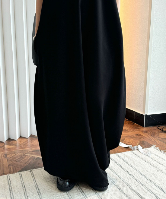 ルーズソフトタッチノースリーブワンピース