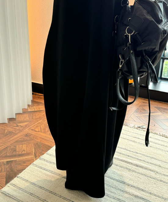 ルーズソフトタッチノースリーブワンピース