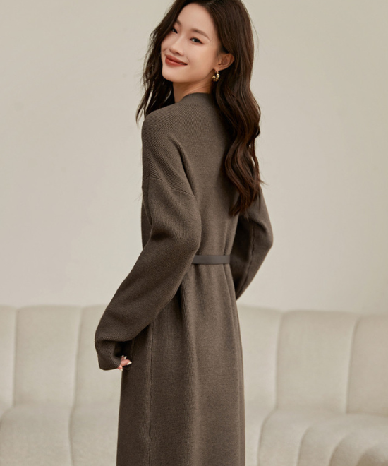 スリミングニットワンピース