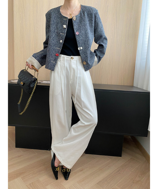 ランダムボタンショートジャケット