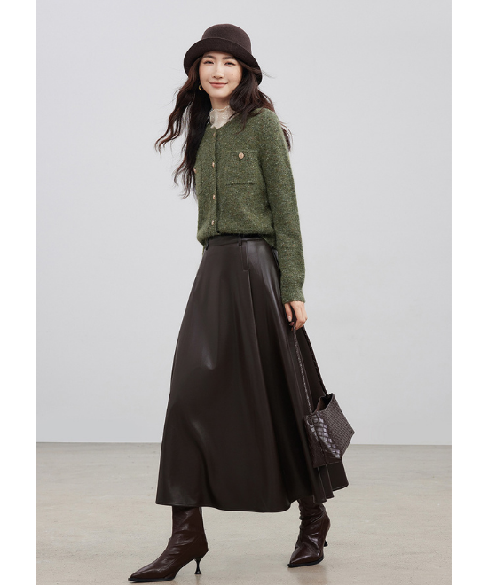 フローラルヤーンニットカーディガン