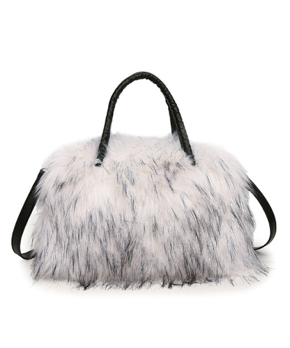 フェイクファーハンドバッグ