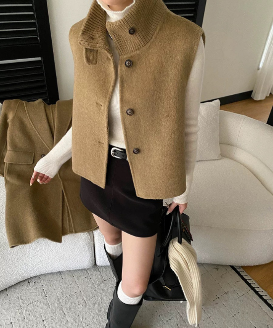 ウールコート＋ベスト2ピースセット