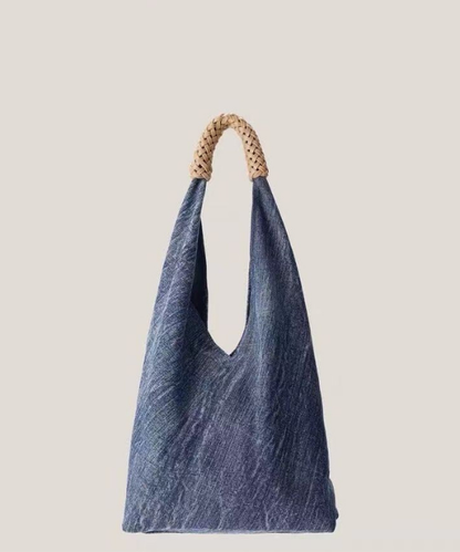 デニムキャンバストートバッグ