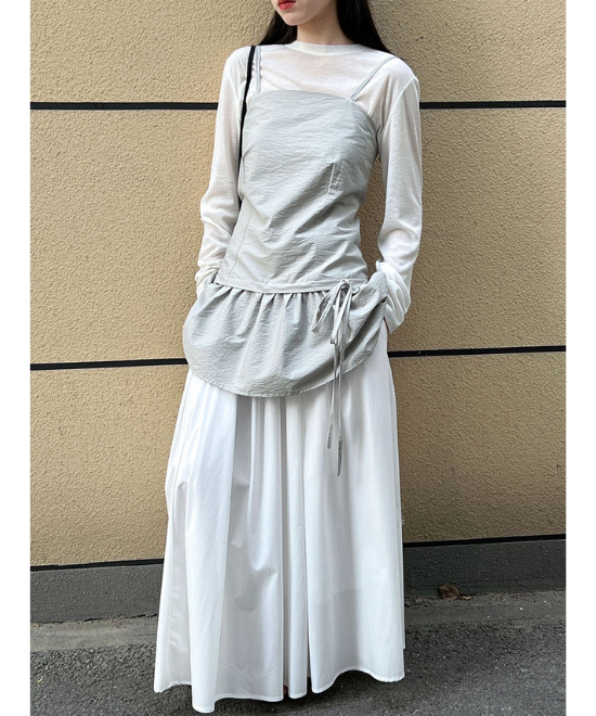 フリルヘムキャミトップス