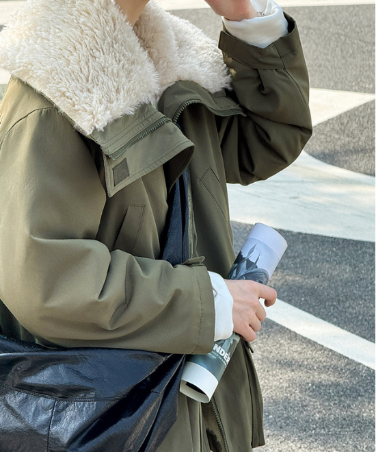 ビッグラペルボアジャケット