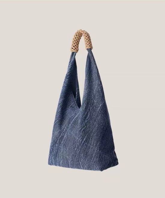 デニムキャンバストートバッグ