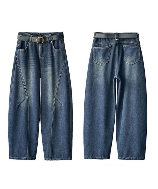 インサイドシームワイドデニムパンツ