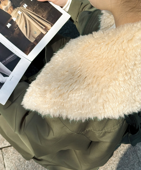 ビッグラペルボアジャケット