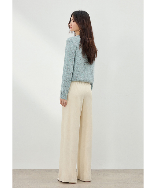 フローラルヤーンニットカーディガン