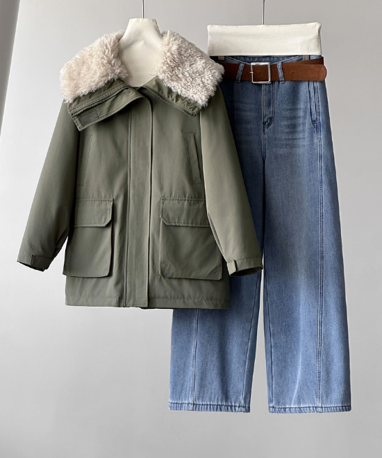 ビッグラペルボアジャケット