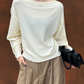 オフショルダーニットトップス
