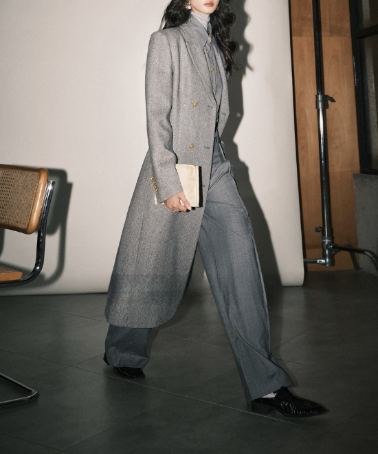 セットアップ対応ツイルテクスチャーシャツ