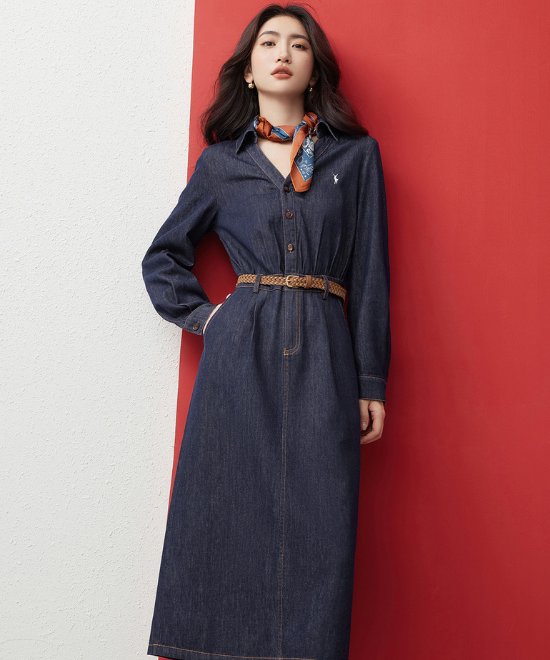 クラシックデニムワンピース