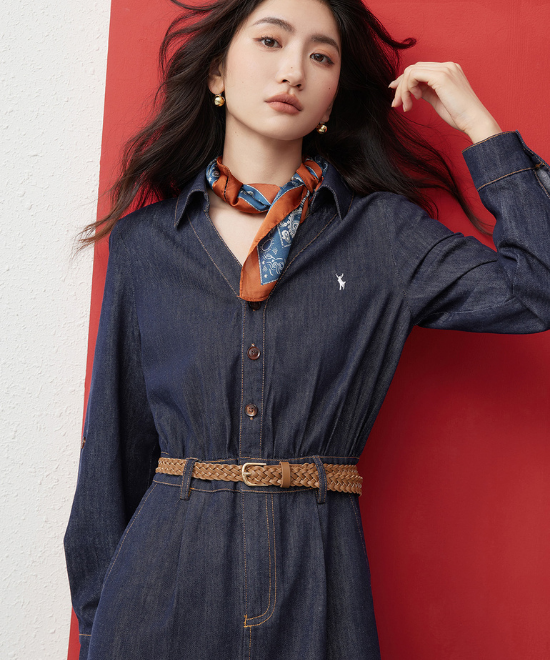 クラシックデニムワンピース