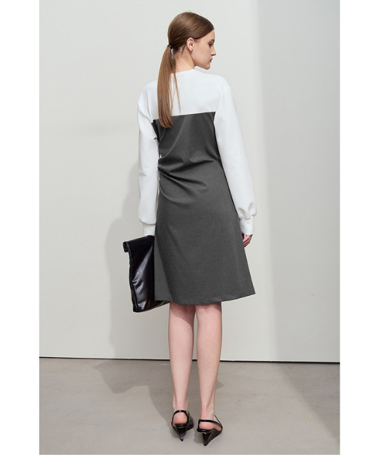 レイヤードスリットワンピース