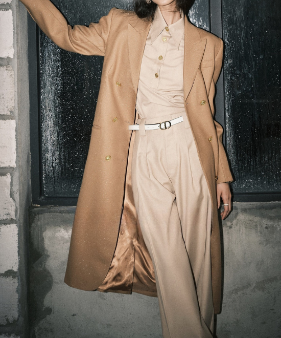 セットアップ対応ツイルテクスチャーシャツ