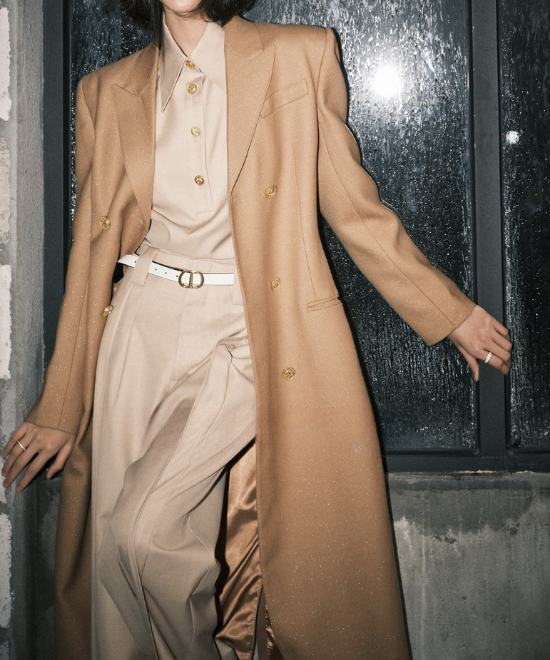 セットアップ対応ツイルテクスチャーシャツ