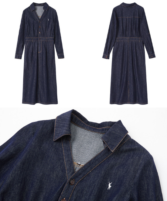 クラシックデニムワンピース