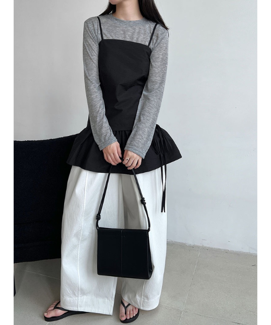 フリルヘムキャミトップス