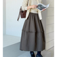 ニーフリルフレアロングスカート