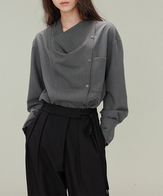 デザインリラックスカラーシャツ