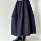 ニーフリルフレアロングスカート