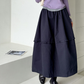 ニーフリルフレアロングスカート