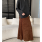 レース編みハイウエストロングスカート