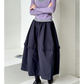 ニーフリルフレアロングスカート