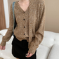 Vネックミックスニットカーディガン