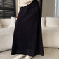 レース編みハイウエストロングスカート