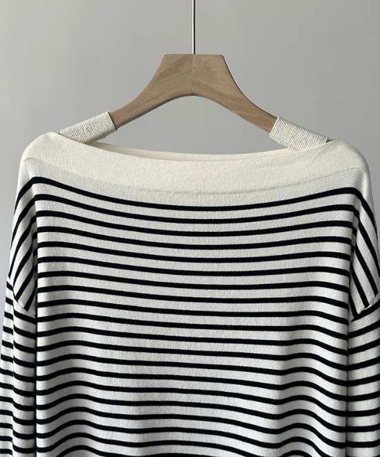 オフショルダーニットトップス