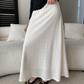 レース編みハイウエストロングスカート