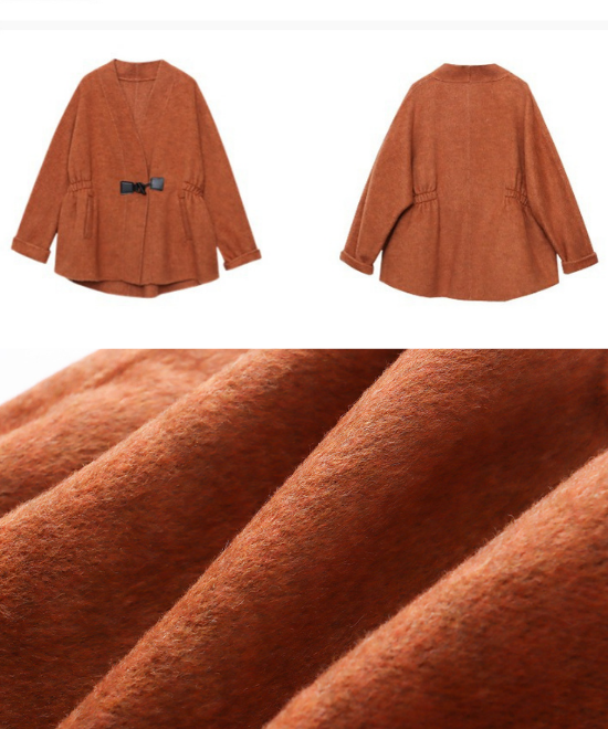 プリーツウエストスリムウールジャケット