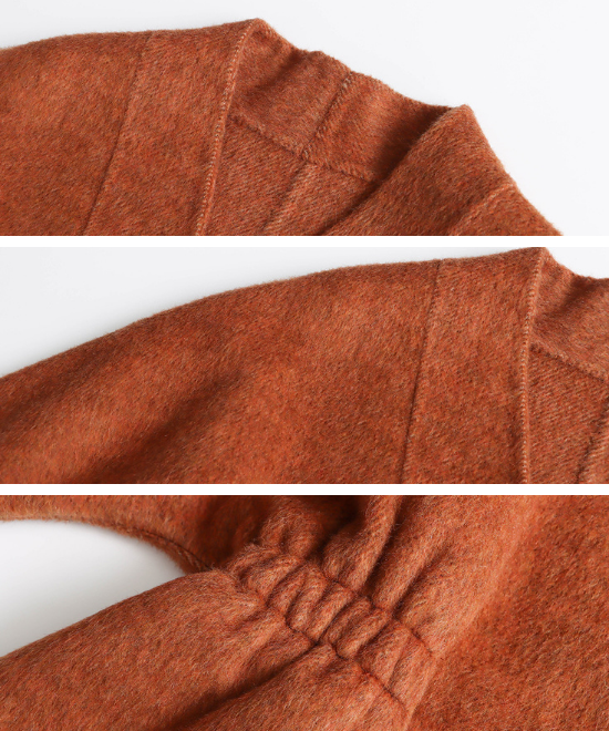 プリーツウエストスリムウールジャケット