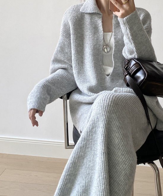 ディープVラペルニットセットアップ