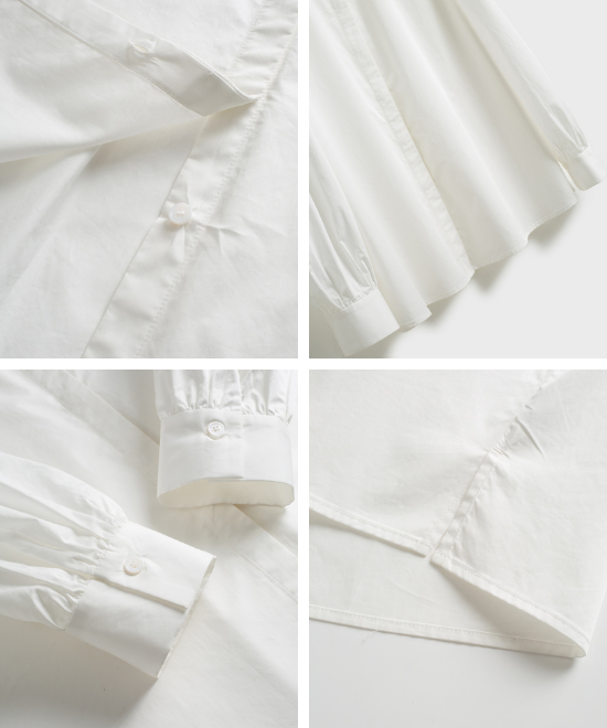 レースカラーホワイトシャツ